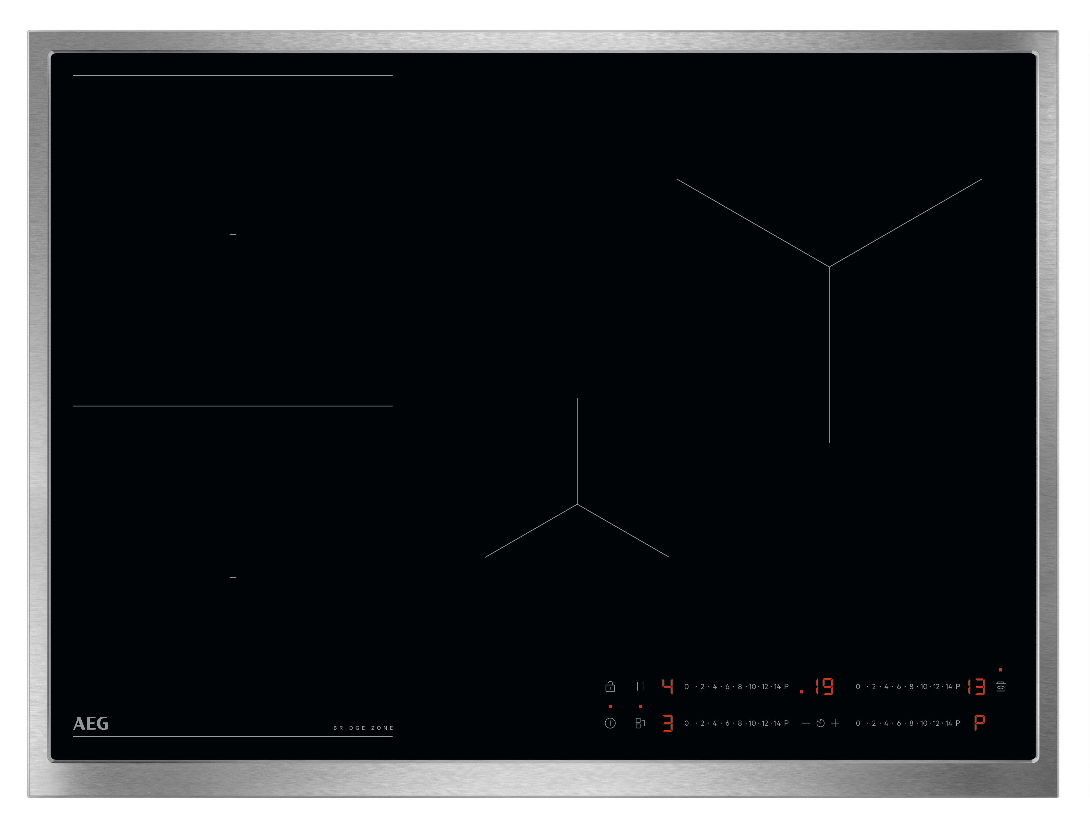 AEG HAUSGERATE - AGZ949598278 Glaskeramik Kochstelle 70cm 4xInd 1xBrid
