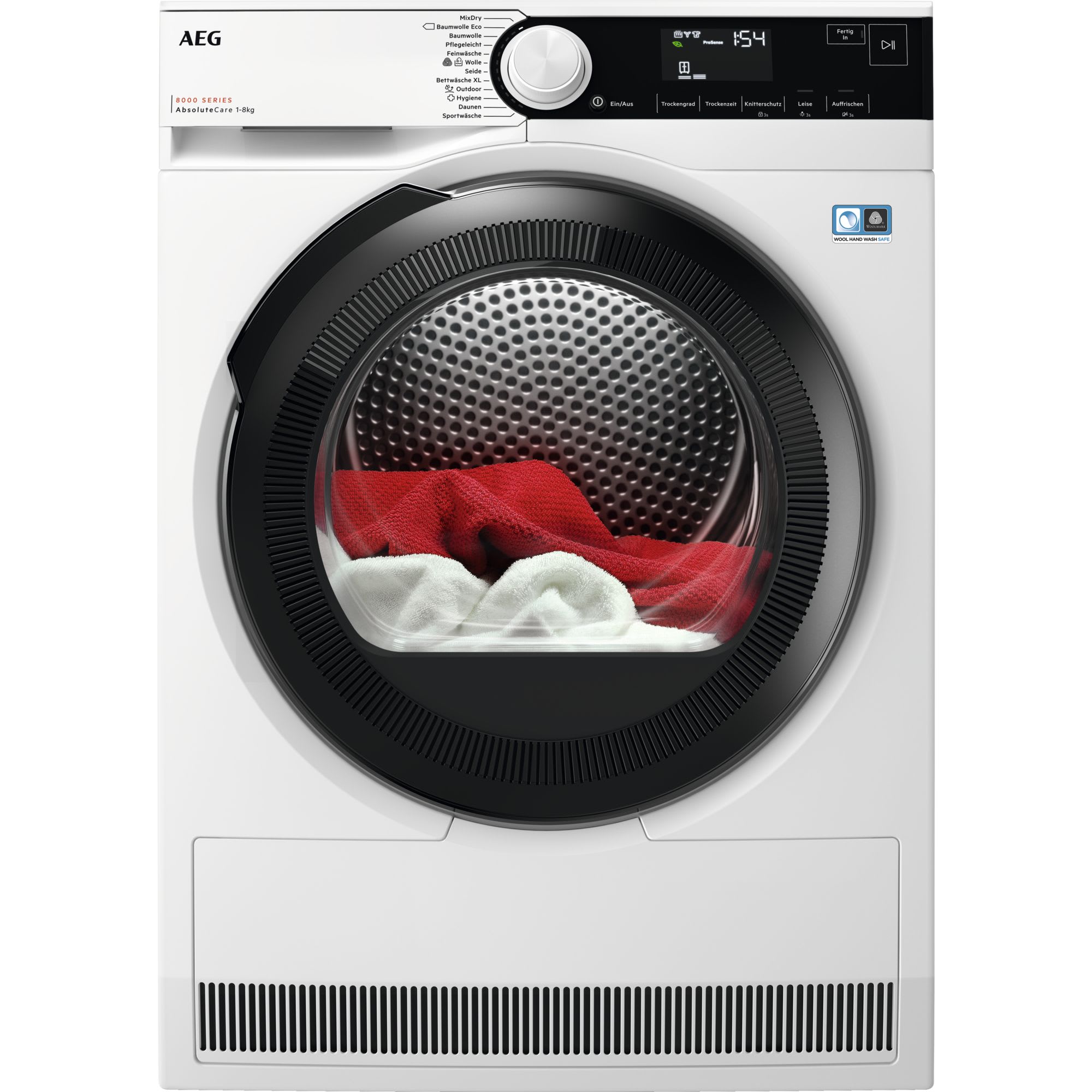 AEG HAUSGERATE - AGZ916099277 WAschetrockner WP 8kg 12Prog Disp A+++