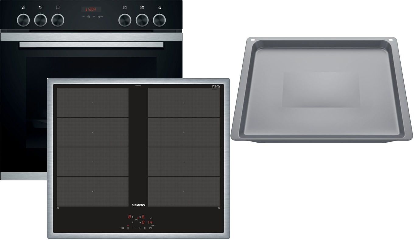 Siemens Hausgerate - SIZHERDSET PYRO_IND E-Herd Set: HE273ABS1 + EY645CXB1E + HZ5