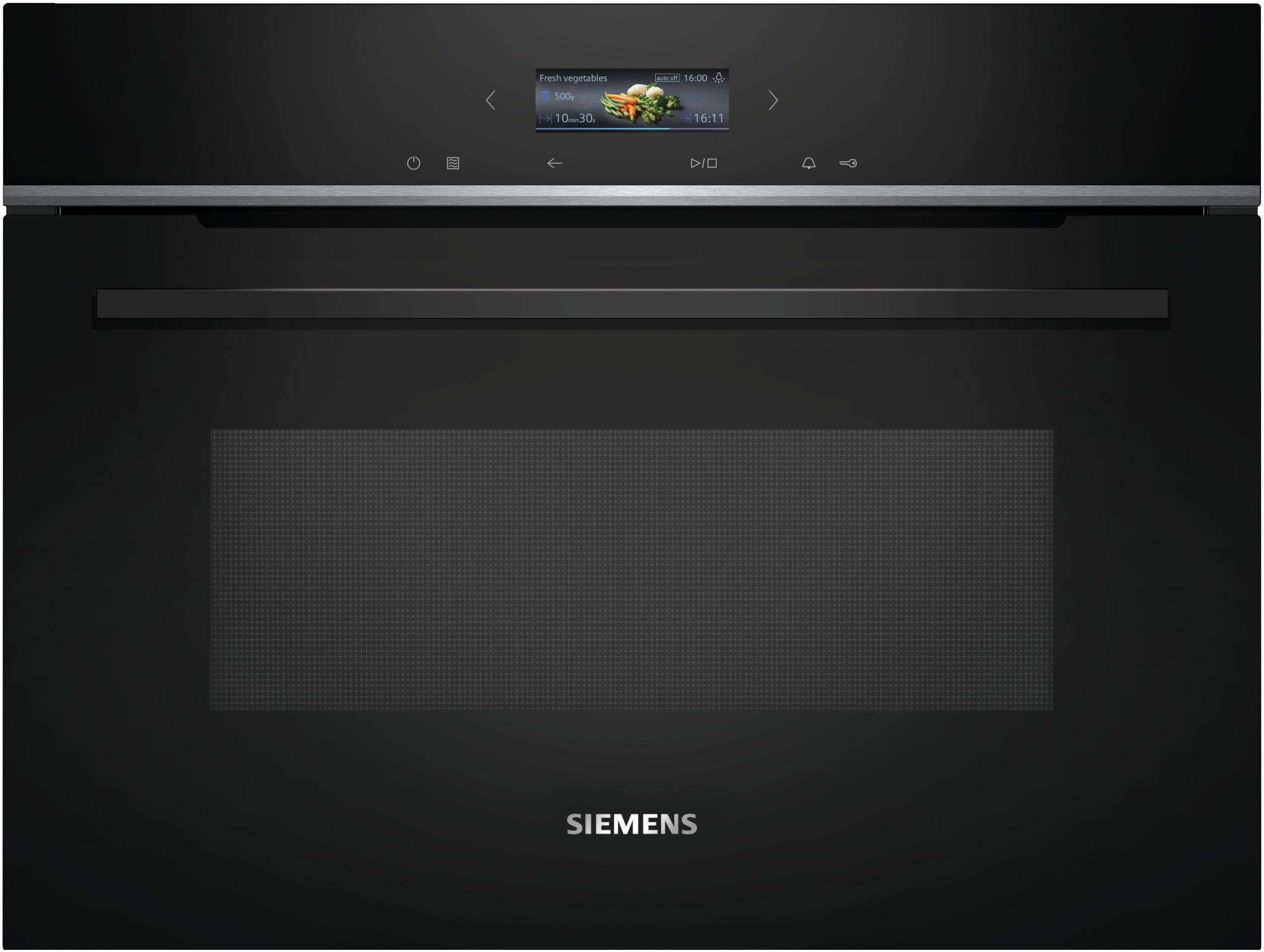 Siemens Hausgerate - SIZCE732GXB1 EinbauMikrowelle 60cm 1000W 5St. 36L sch