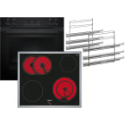 Siemens Hausgerate - SIZPYROSETSW E-Herd Set: HE271ABB0 + EA645GN17 + HZ63