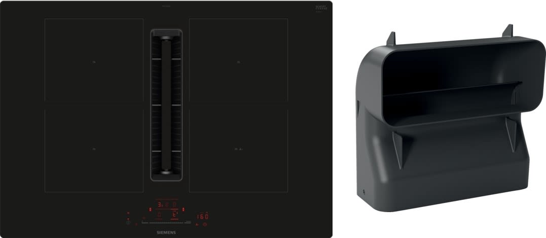 Siemens Hausgerate - SIZED711HGA6 Kochfeld Set: ED711HQ26E + HZ9VDSB4 rahm