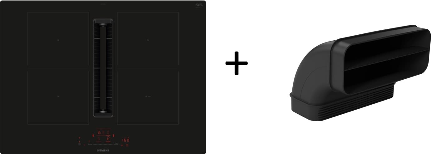 Siemens Hausgerate - SIZED711HGA7 Kochfeld Set: ED711HQ26E + HZ9VDSB2 rahm