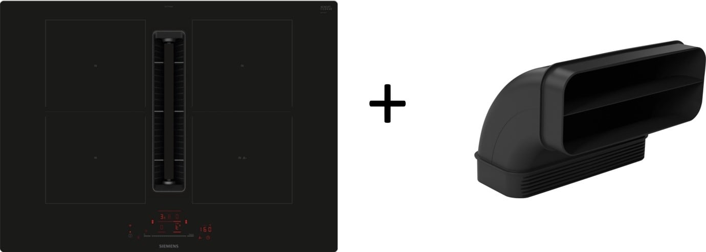 Siemens Hausgerate - SIZED711HGA7 Kochfeld Set: ED711HQ26E + HZ9VDSB2 rahm