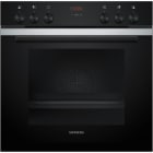 Siemens Hausgerate - SIZHE213ABS3 Einbauherd 3D 5BA 71L Uhr A+ schwarz-eds
