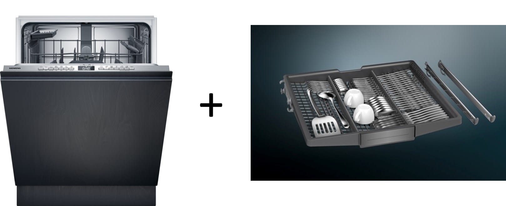 Siemens Hausgerate - SIZSN63HX1VBE Set: GeschirrspA1/4ler SN63HX15BE vollin