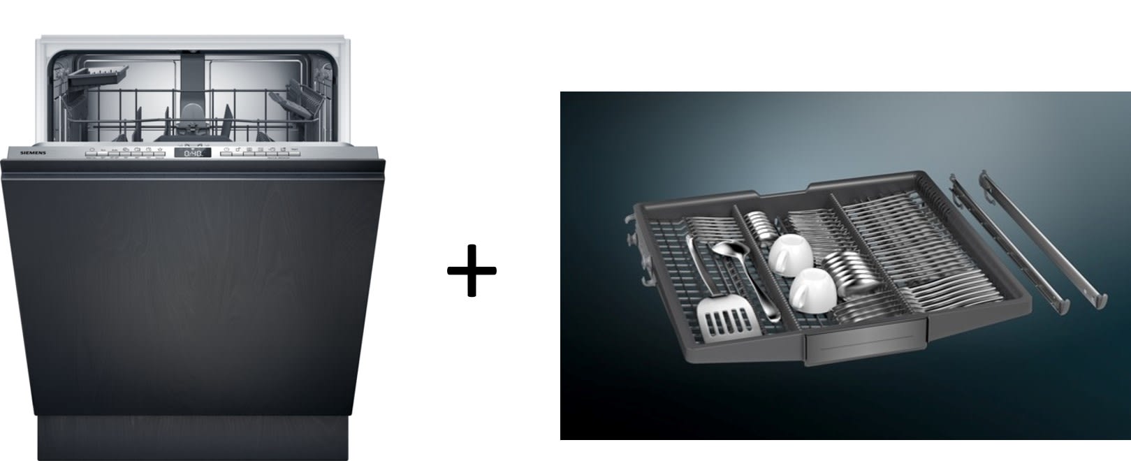 Siemens Hausgerate - SIZSX63EX2VBE Set:GeschirrspA1/4ler SX63EX27BE vollint