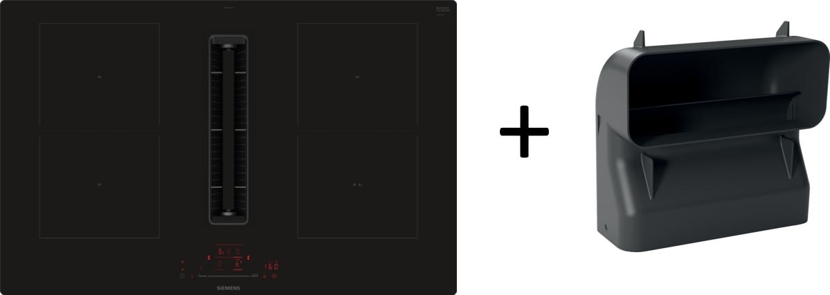 Siemens Hausgerate - SIZED811HGA6 Kochfeld Set: ED811HQ26E 80cm + HZ9VDSB4
