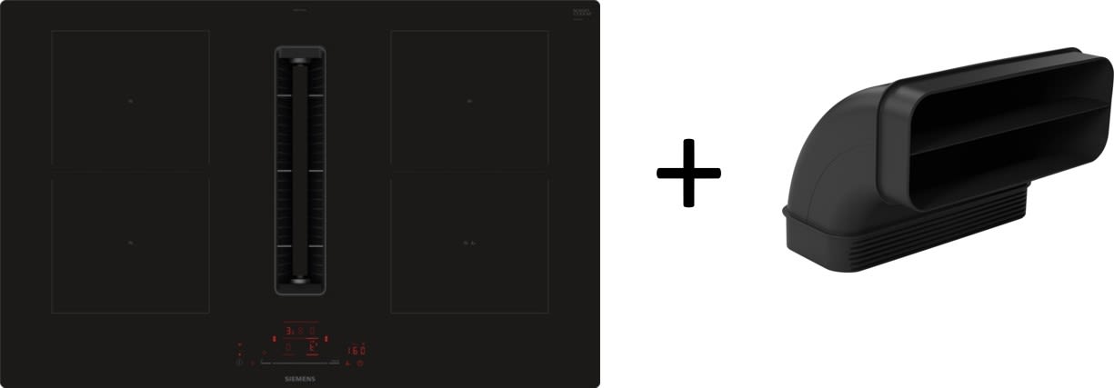 Siemens Hausgerate - SIZED811HGA7 Kochfeld Set: ED811HQ26E 80cm + HZ9VDSB2