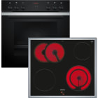 Siemens Hausgerate - SIZEQ211KA11 E-Herd Set: HE213ABS3 + EA64RGNA1E schwa