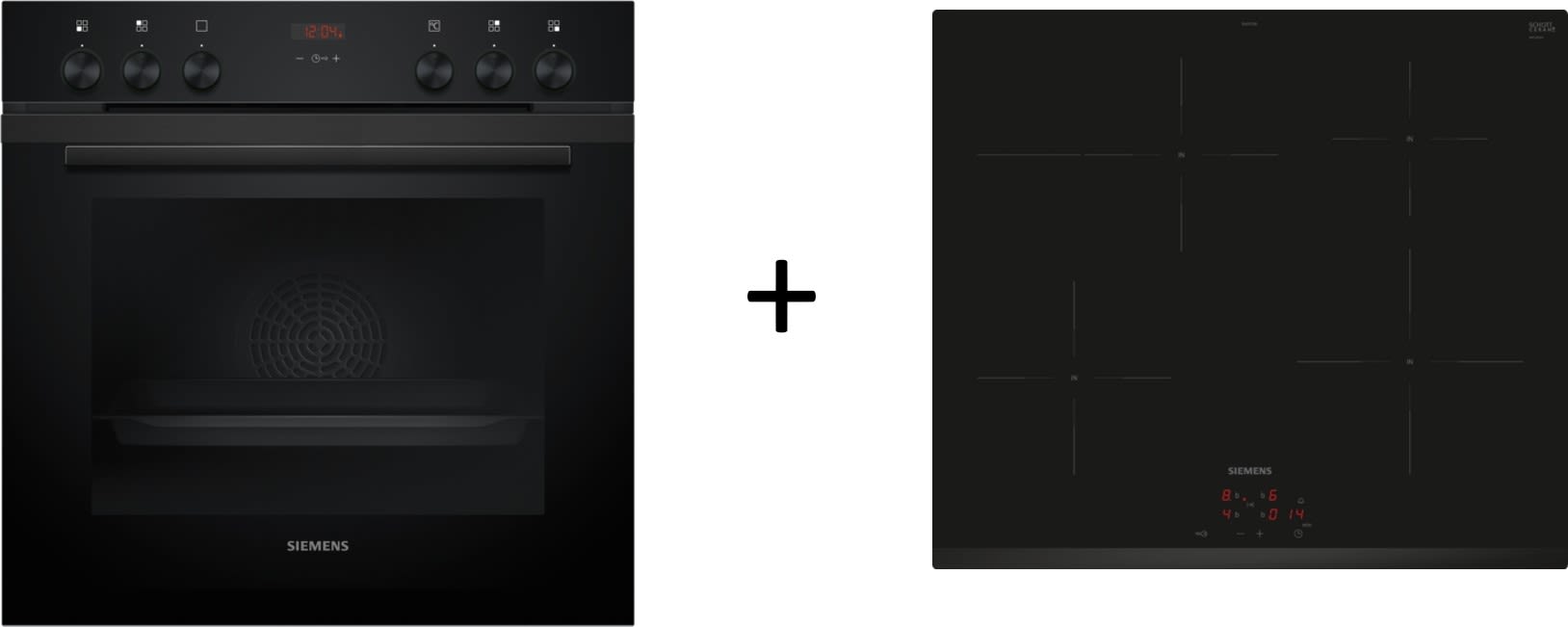 Siemens Hausgerate - SIZEQ322IAAB E-Herd Set: HE213ABB4 + EI631CFB1E schwa