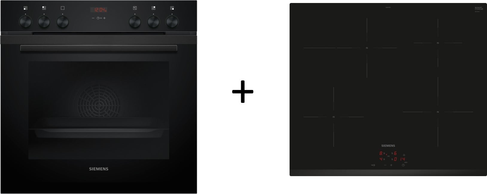 Siemens Hausgerate - SIZEQ322IAAB E-Herd Set: HE213ABB4 + EI631CFB1E schwa