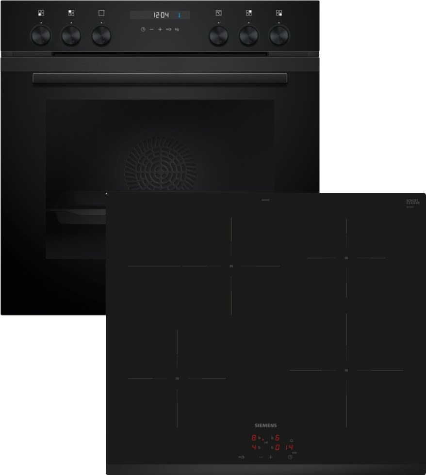 Siemens Hausgerate - SIZEQ522IAAB E-Herd Set: HE217GBB4 + EI631CFB1E schwa