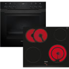 Siemens Hausgerate - SIZEQ522KAAB E-Herd Set: HE217GBB3 + EA631GNA1E schwa