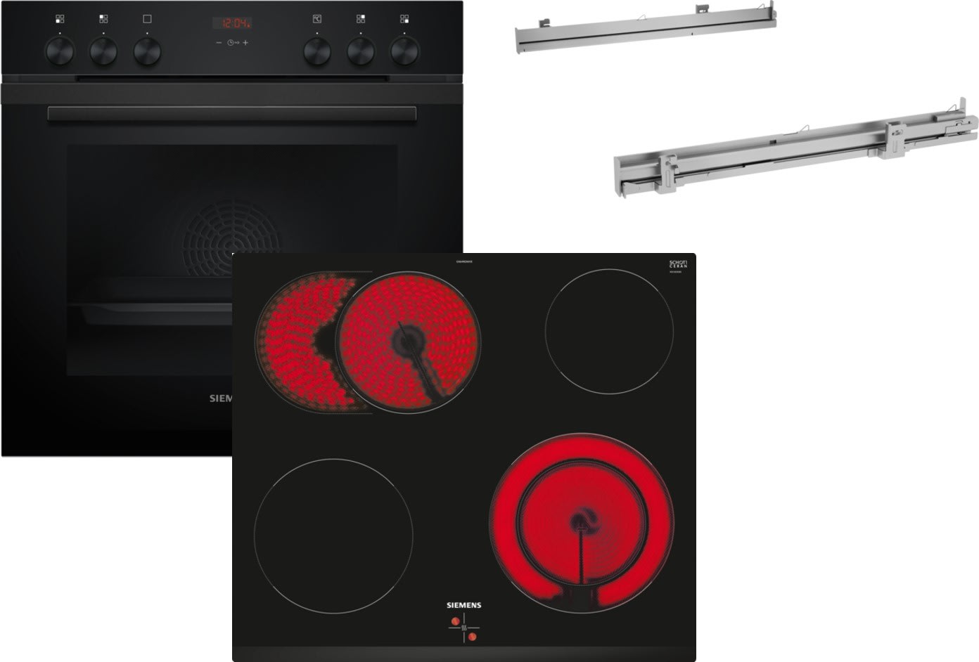 Siemens Hausgerate - SIZHERDSETSW2 E-Herd Set: HE213ABB3 + EA631GNA1E + HZ6