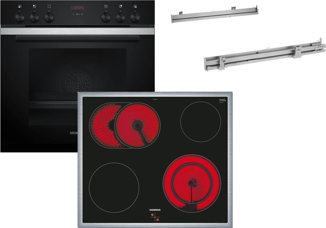 Siemens Hausgerate - SIZHERDSET13 E-Herd Set: HE213ABS3 + EA645GN17 + HZ63