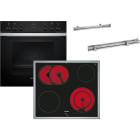 Siemens Hausgerate - SIZHERDSET13 E-Herd Set: HE213ABS3 + EA645GN17 + HZ63