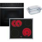 Siemens Hausgerate - SIZHERDSETBW3 E-Herd Set: HE213BBS3 + EA645GN17 + HZ91