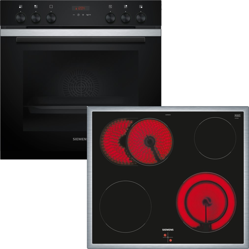 Siemens Hausgerate - SIZPQ212KA10 E-Herd Set: HE273ABS3 + EA64RGNA1E schwa