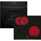 Siemens Hausgerate - SIZPQ522KAAB E-Herd Set: HE278GBB3 + EA631GNA1E schwa