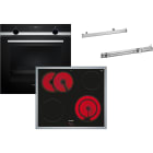 Siemens Hausgerate - SIZEQ521KT22B E-Herd Set: HE517GBS3 + EA64RGNA1E + HZ5