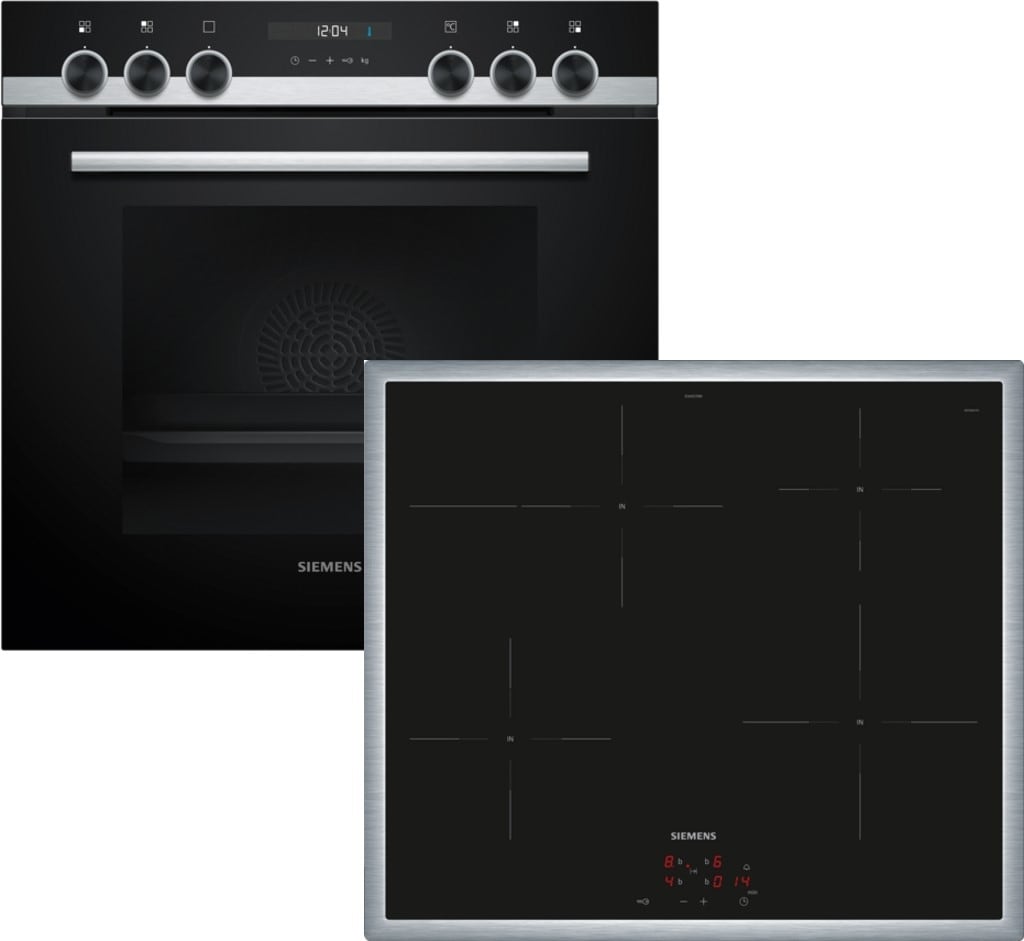 Siemens Hausgerate - SIZEQ522IB01 E-Herd Set: HE517BBS4 + EI645CFB6E sw-ed