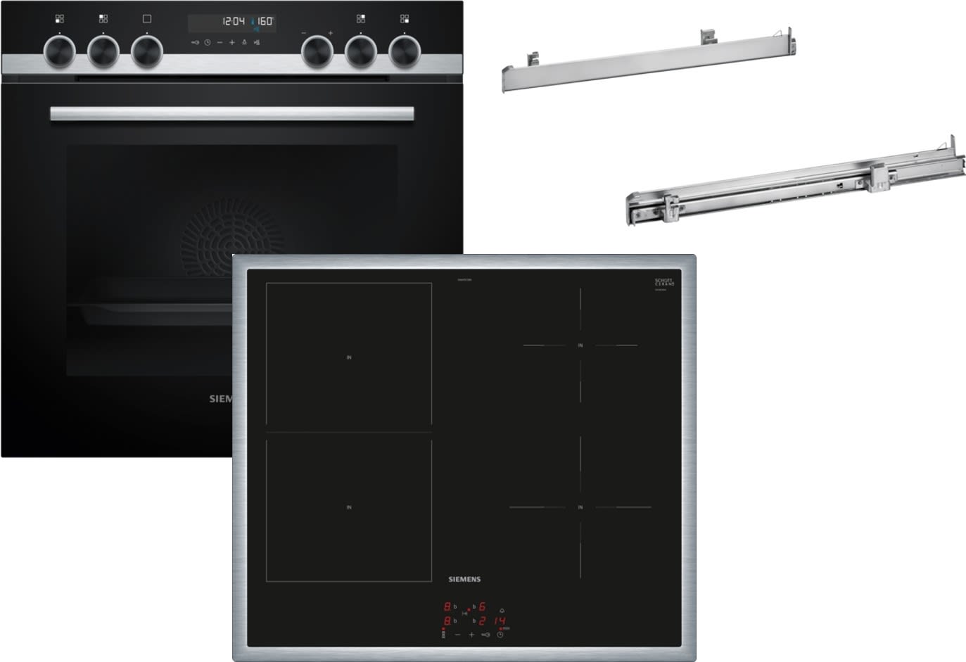 Siemens Hausgerate - SIZPQ521DT32B E-Herd Set: HE578GBS4 + EM645CSB6E + HZ5