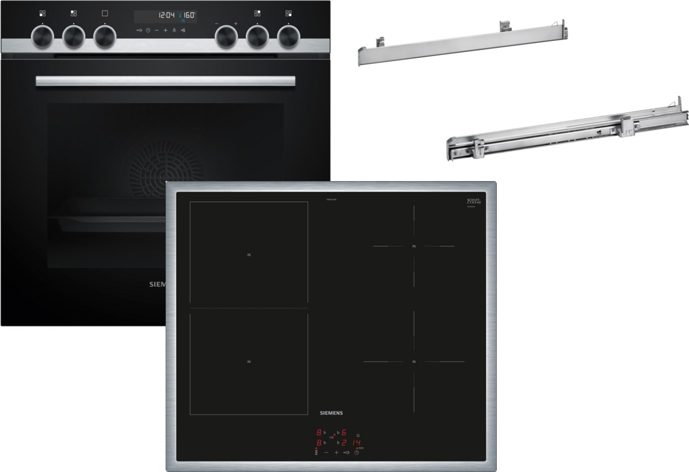 Siemens Hausgerate - SIZPQ521DT32B E-Herd Set: HE578GBS4 + EM645CSB6E + HZ5