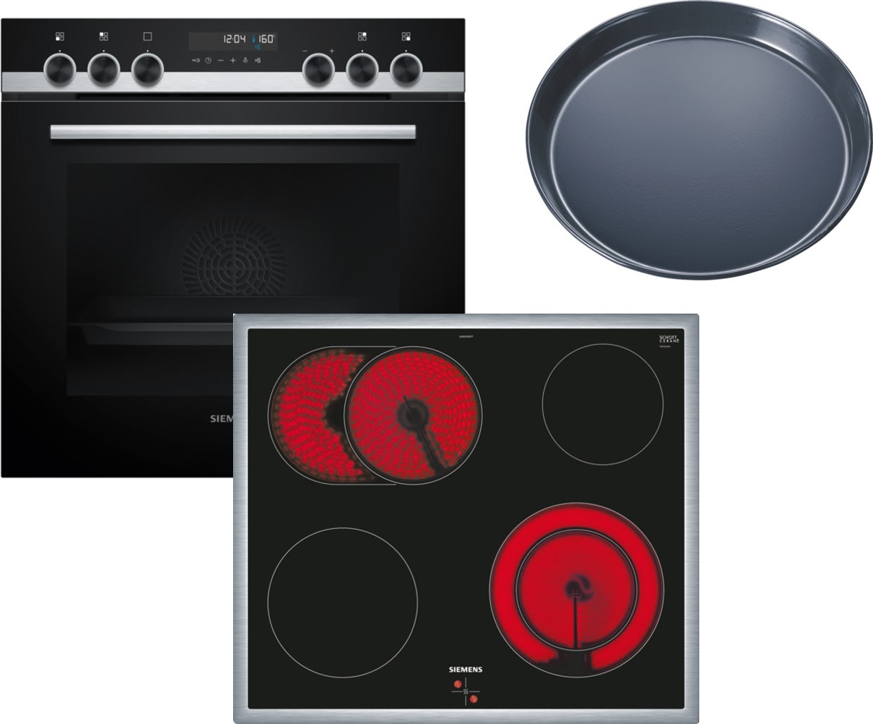 Siemens Hausgerate - SIZPQ521KB01B E-Herd Set: HE578BBS3 + EA645GN17 + HZ61