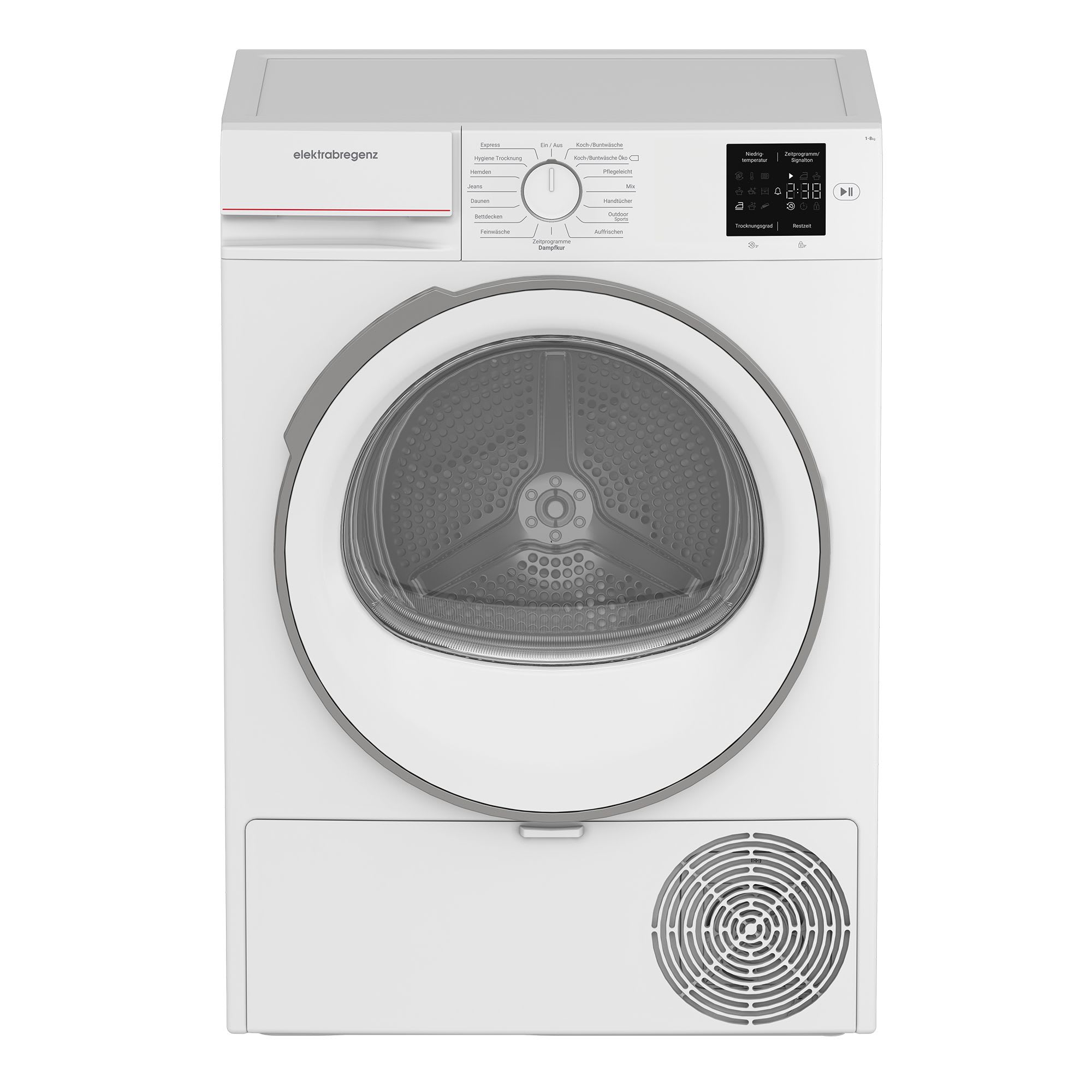ELEKTRA BREGENZ - EKR7188303760 WAschetrockner WP 8kg 15Prog. Disp. A++