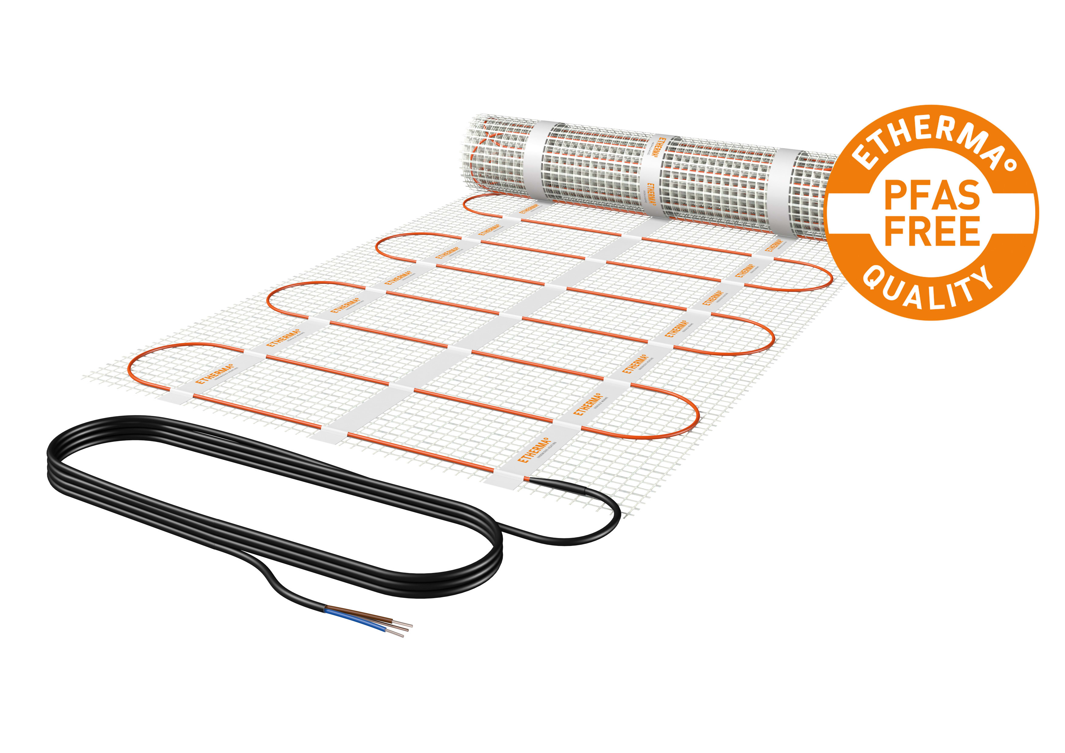ETHERMA - ETR40050 Heizmatte, 2.0m2, 50x400cm, PFAS frei, 3