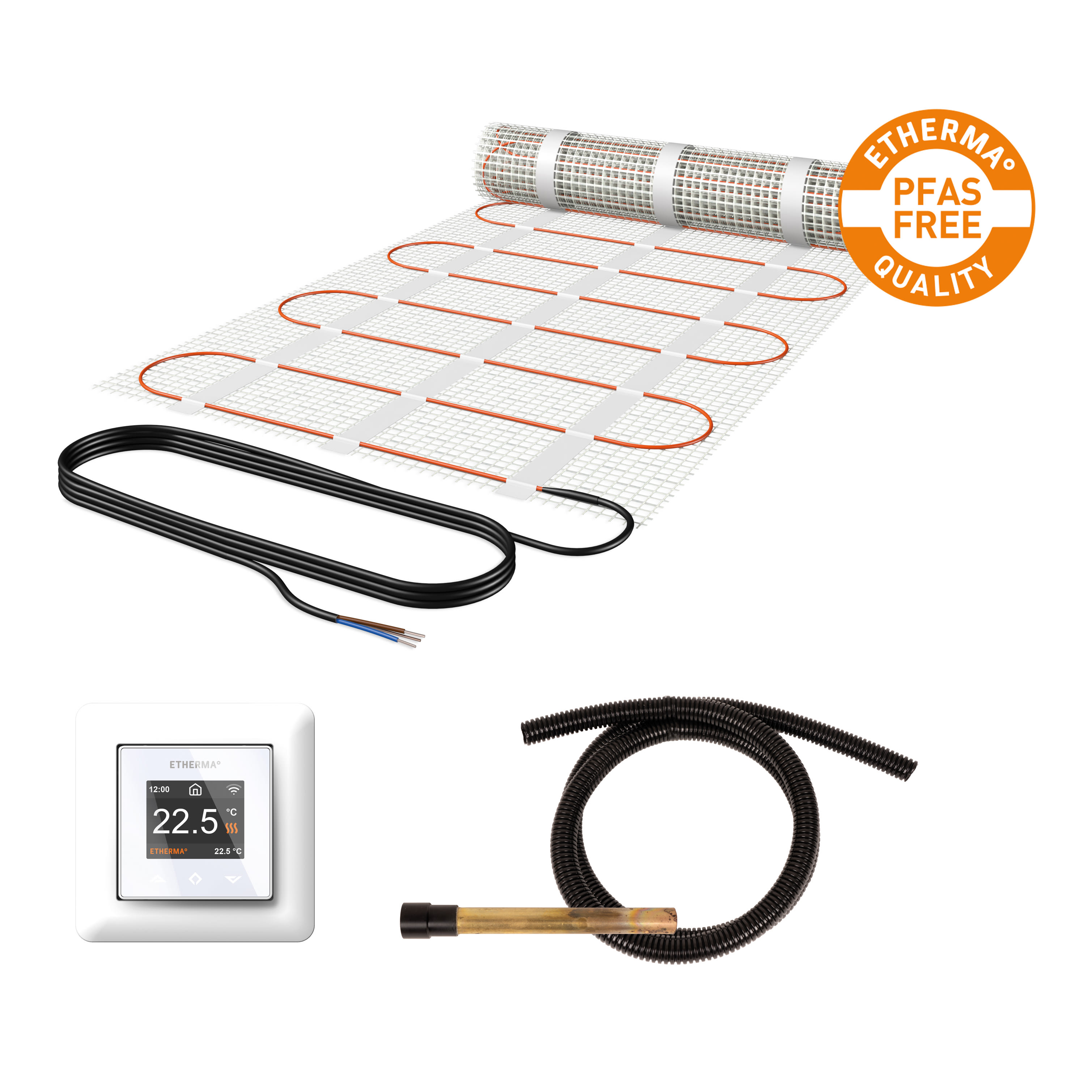 ETHERMA - ETR46178 Netzheizmattenset PFAS frei, inkl. eTOUC