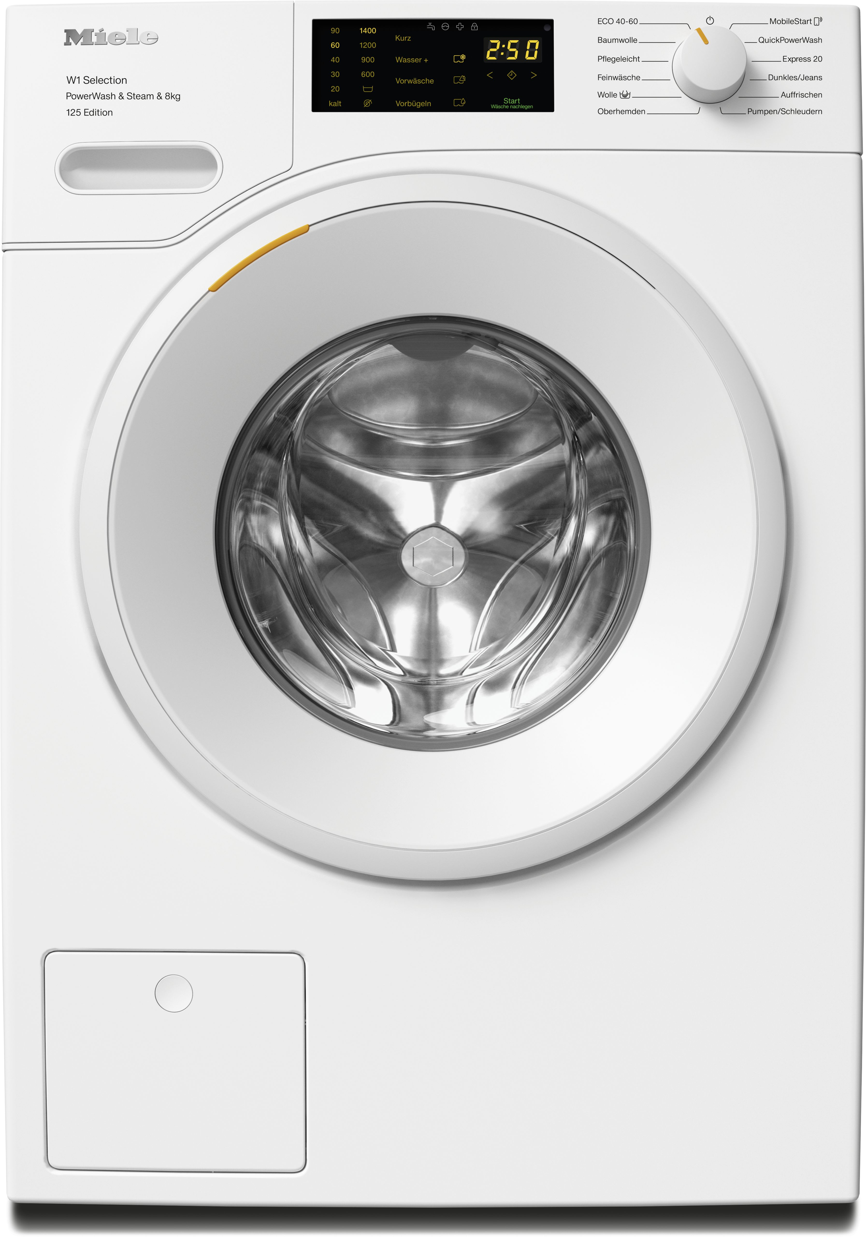 Miele - MIE12437450 VG!S Waschmaschine 1400U/min 8kg Disp. C