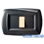 ELETTROCANALI - ETNECL2596N PLACCA TONDO 6 MODULI NERO