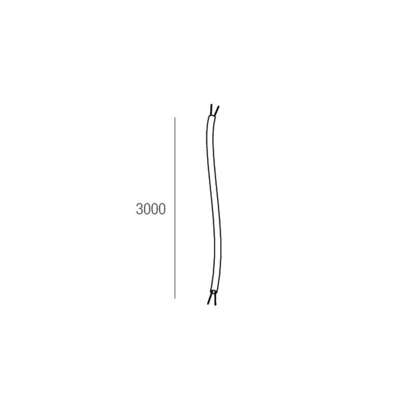 NOVALUX SRL - NOX109001.01 CAVO ALIMENTAZIONE L=3000 2X1 BIANCO