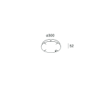 NOVALUX SRL - NOX105150.02 HALOS: ROSONE ALIM. DALI/PUSH NERO