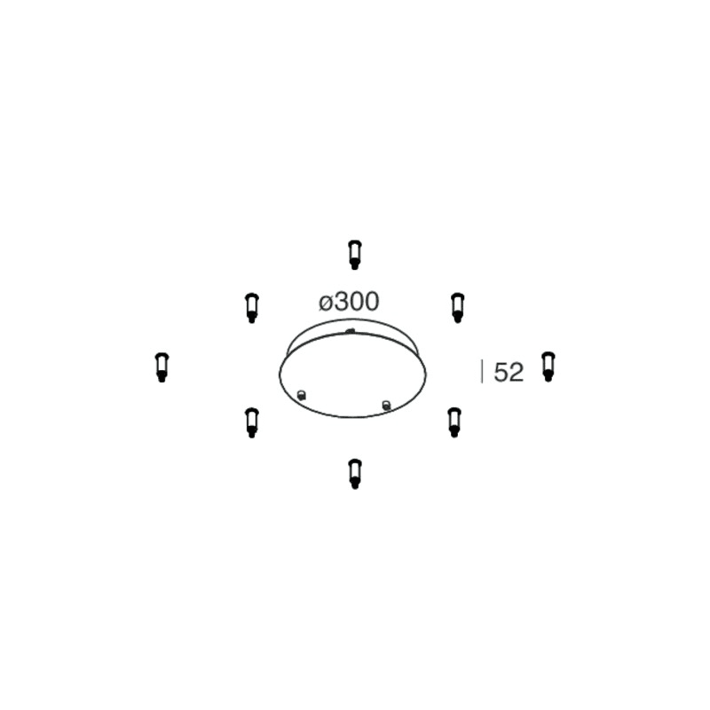 NOVALUX SRL - NOX105156.01 HALOS: ROSONE-N DOPPIA ALIM D/PUSH BIA