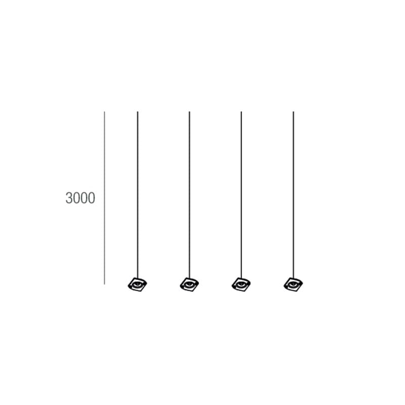 NOVALUX SRL - NOX105159.99 HALOS: KIT 4 CAVI SOSPENSIONE L.3000