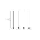 NOVALUX SRL - NOX105159.99 HALOS: KIT 4 CAVI SOSPENSIONE L.3000