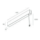 NOVALUX SRL - NOX1058D1.02 P-30: ROSONE SOSPENSIONE 100W-24V NE