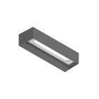 NOVALUX SPA - NOX101405.94 TILE: PARETE 2X8W 3/3.5/4K IP65 GRI.ANTR