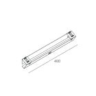 NOVALUX SPA - NOX1018D3.99 V-30: STAFFA PARETE ANG.30 L.400MM