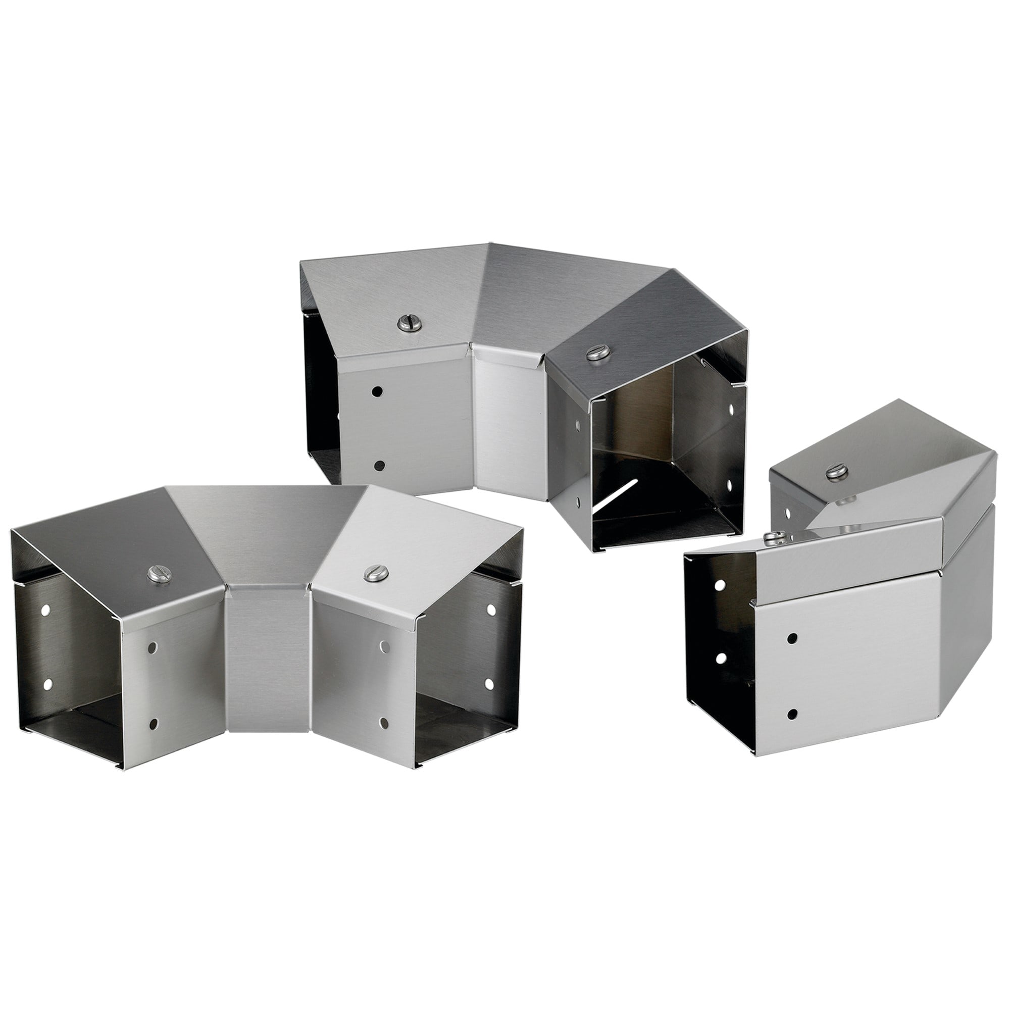 NVENT HOFFMAN - HOFCTS44EFCNT90SS Gomito a 90 gradi CT con profilo sup. incl. all'interno no ling., 4,00x4,00, spazzolato, SS304