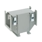 NVENT HOFFMAN - HOFF22LTC Raccordo a T con profilo incernierato a innesto e apertura superiore esterna, 2,50x2,50, grigio, acciaio
