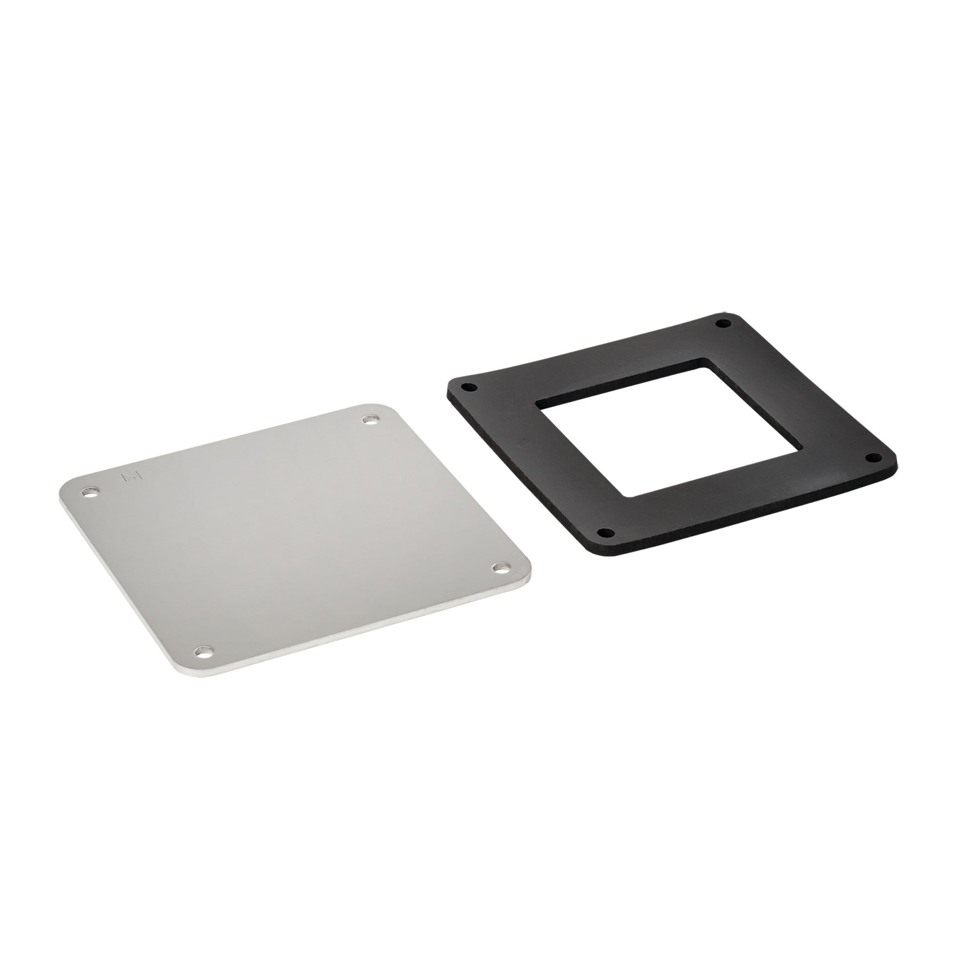 NVENT HOFFMAN - HOFF66WPSS Piastra di chiusura passante per canalina, 6,00x6,00, spazzolato, acciaio inox 304