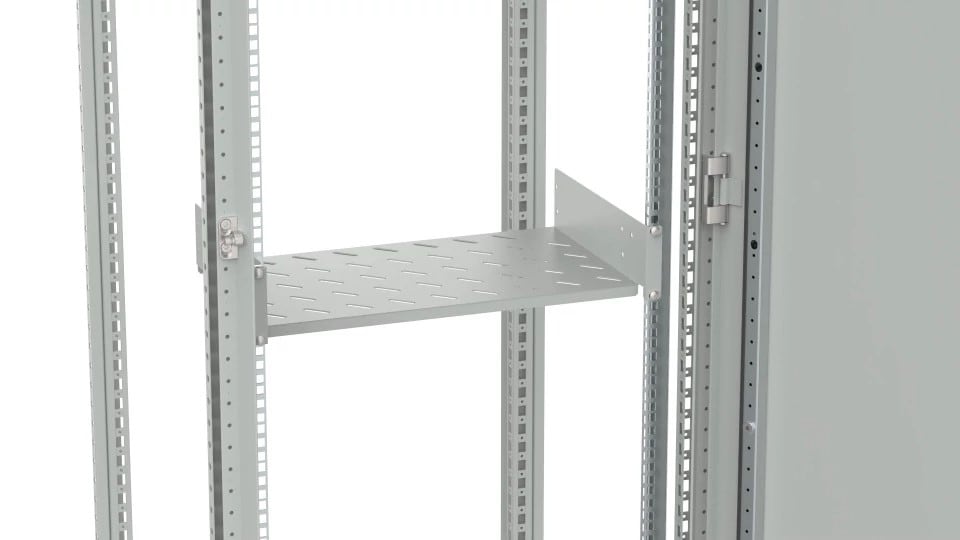NVENT HOFFMAN - HOFMTR1470 Ripiano a rack con fissaggio frontale, MTR, 2U, 19"(483x500 mm), Acciaio