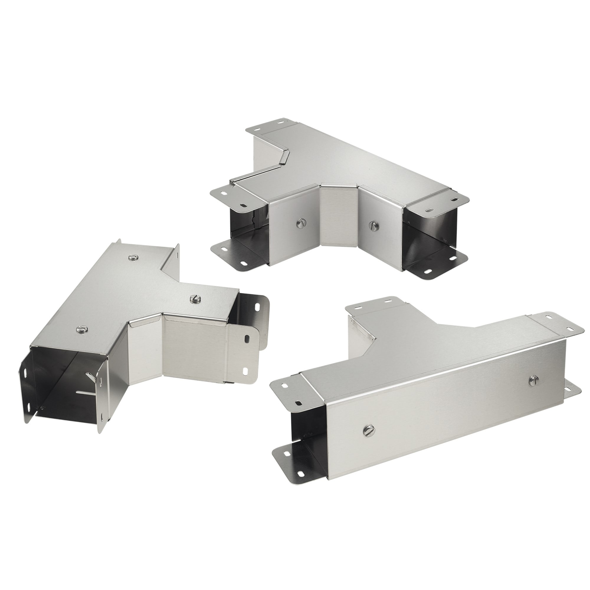 NVENT HOFFMAN - HOFCTS44TFCSS Clean Tray con raccordo a T e profilo superiore incl. a 90 gradi, 4,00x4,00, spazzolato, SS304