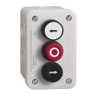 SCHNEIDER ELECTRIC - SNRXALE3251 PULSANTIERA 3 PULSANTI BIANCO-ROSSO-NERO