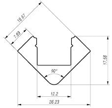 SICOM - SOL5008652-N BASIC CORNER45 3 TESTATE CHIUSURA TONDE-