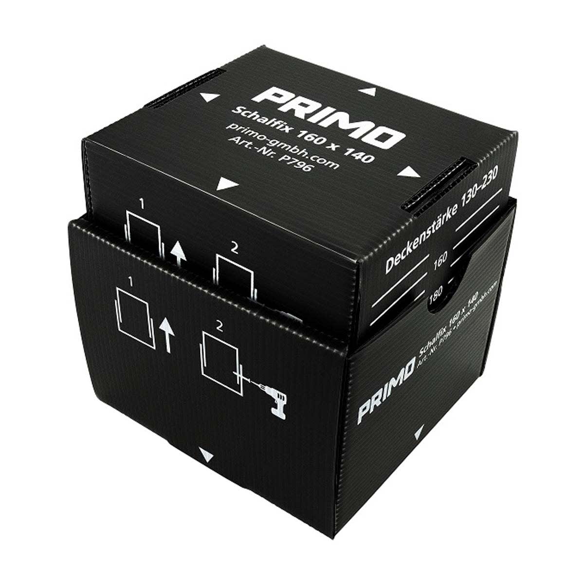 Primo - PRZP796 Schalfix 140 x 160 mm, Einbauteil Betonb